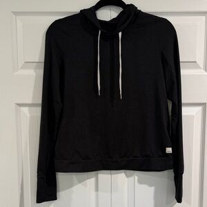 Vuori Black Cowl Neck Sweater